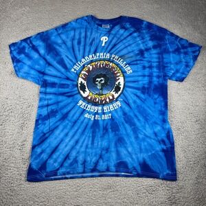Philadelphia Phillies Grateful Dead Tribute Night 7/21/2017 Colortone XL T Shirt